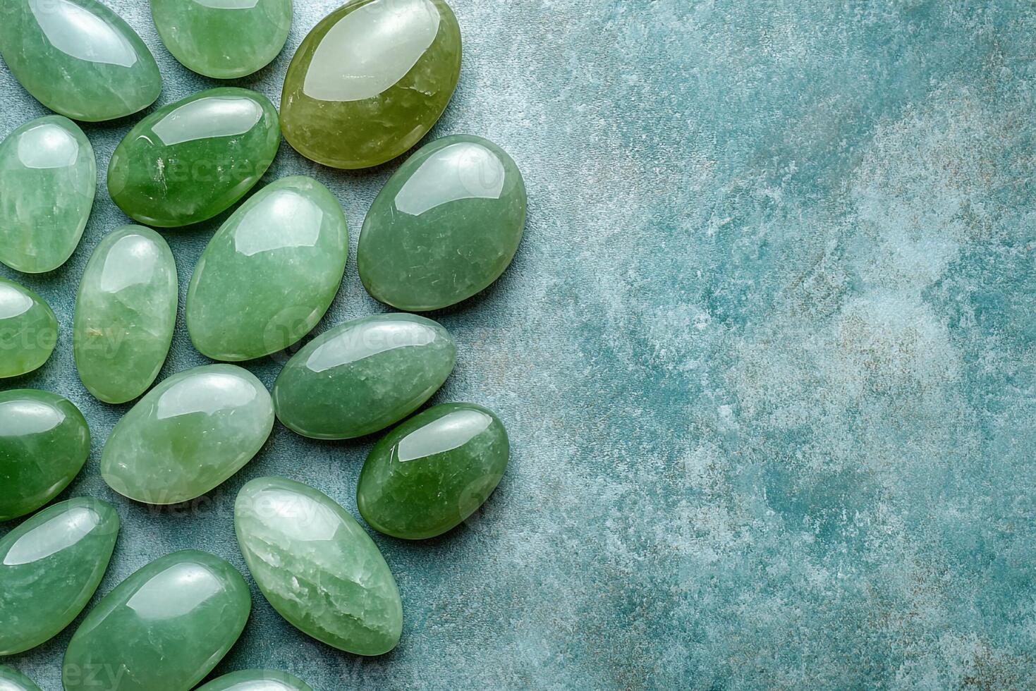 Jade on a vibrant background, top view photorealistic plant photo