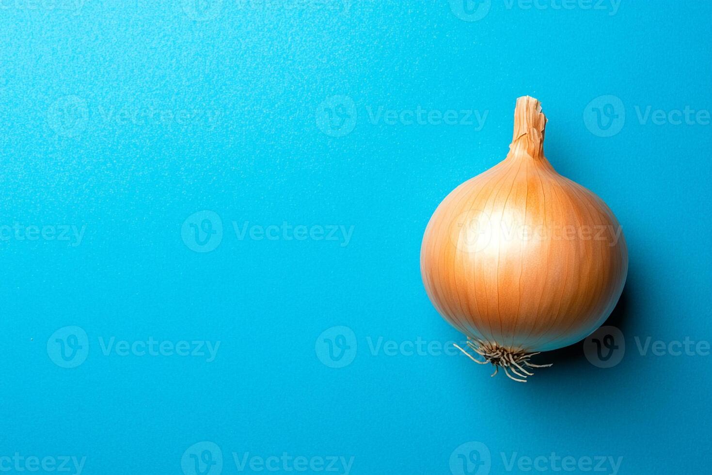 Top view photorealistic Onion, plant set on a vibrant background photo