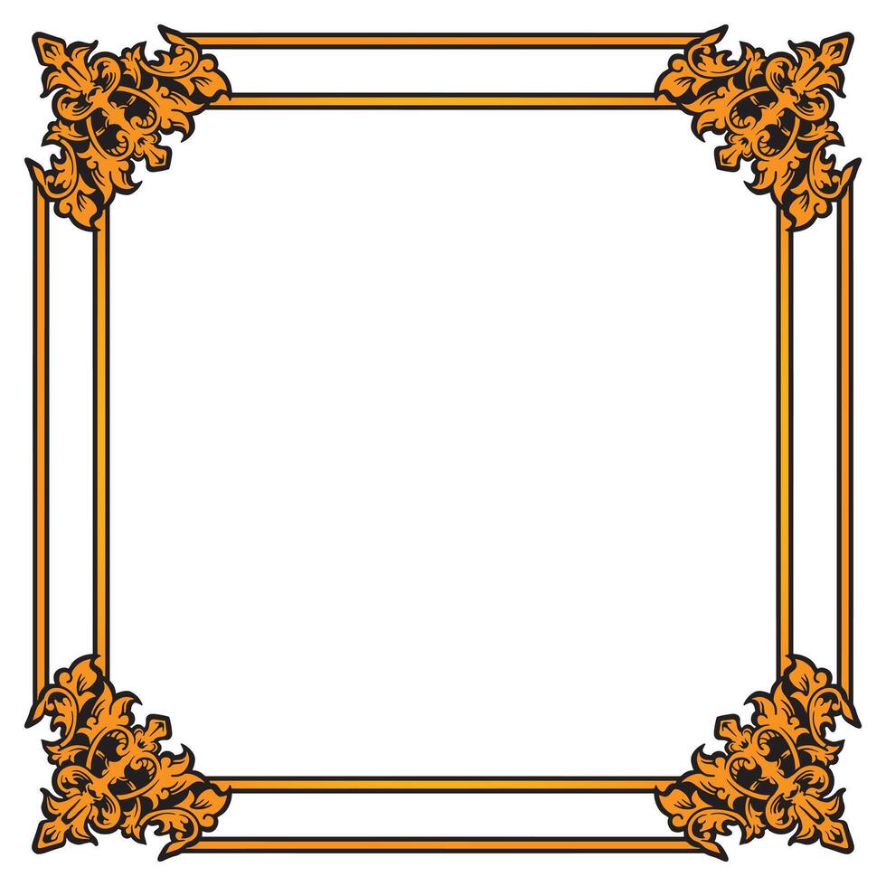 Lux Gold Shadowbox Frame For Premium Digital Certificates vector