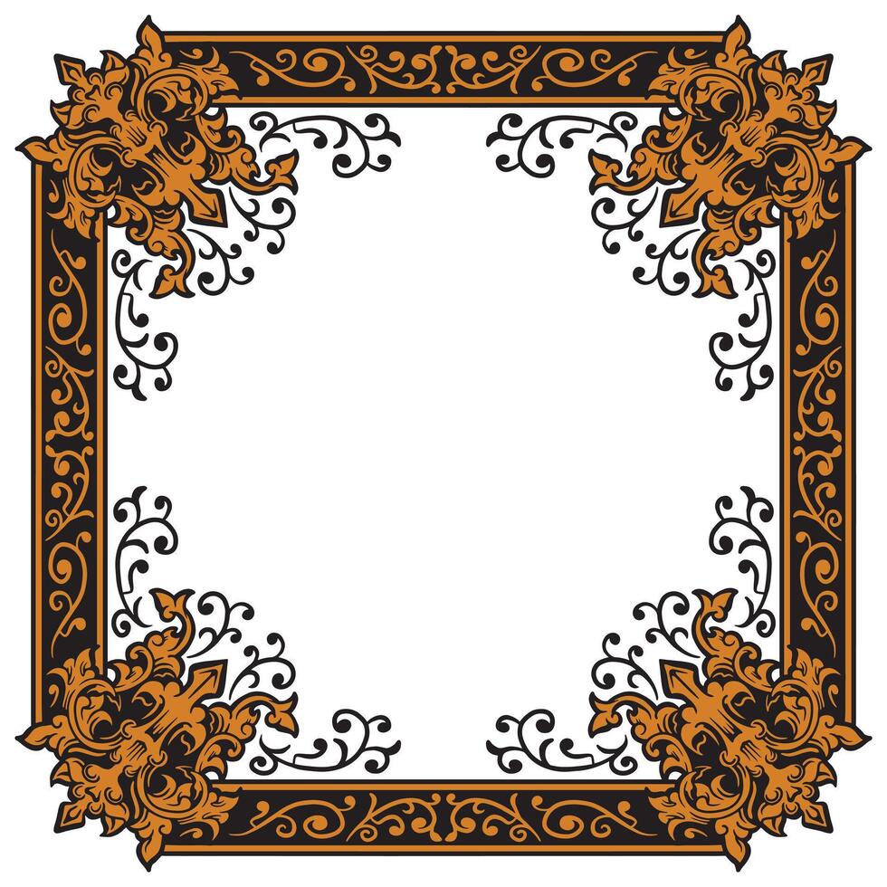 Gold Celtic Knot Frame For Heritage Invitations vector