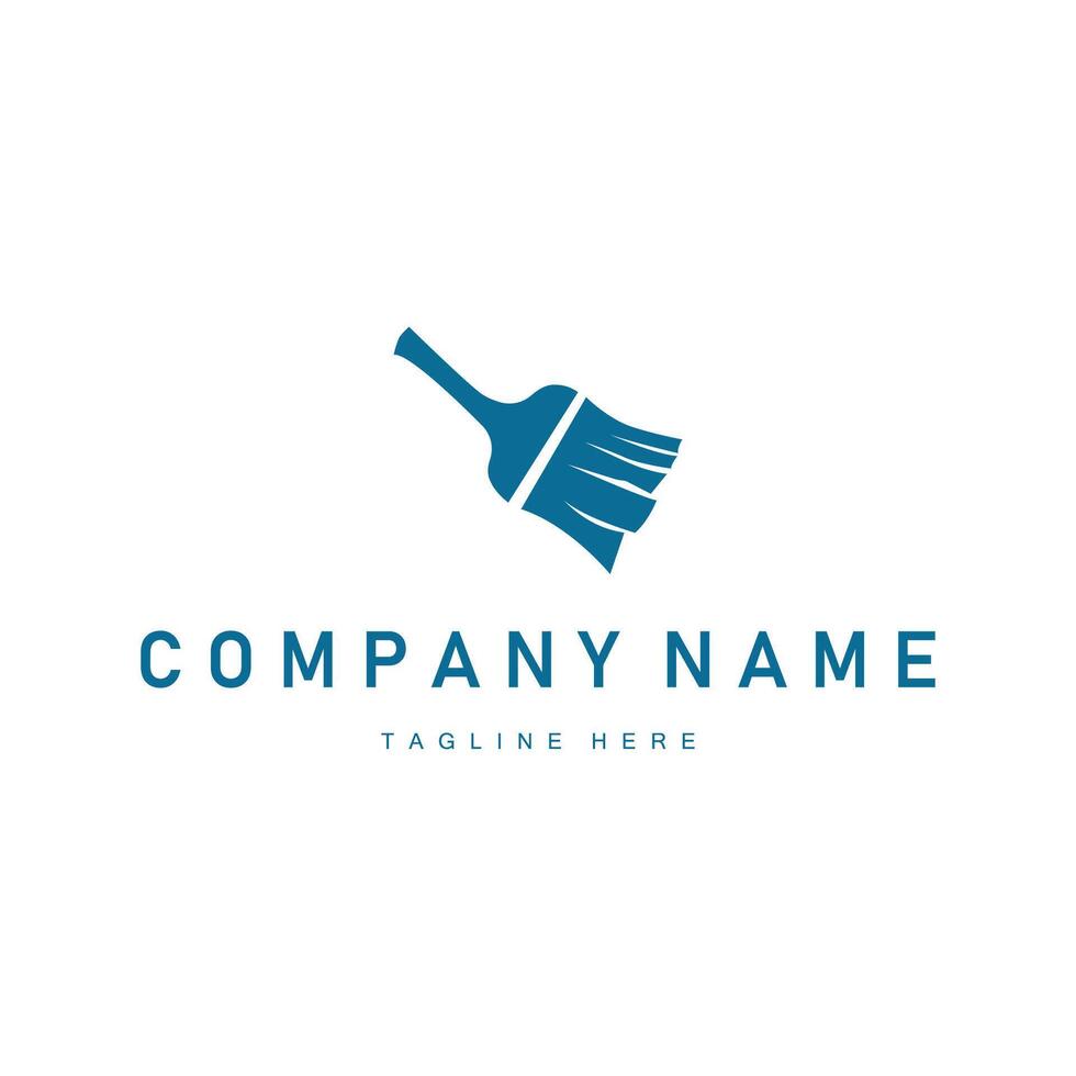 cleaning service logo design simple concept cleaning tools illustration template symbol vector