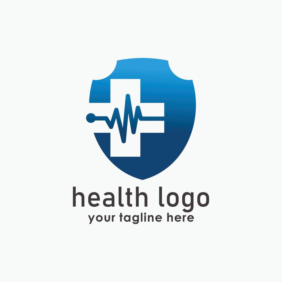 health and security logo design concept, safety icon design, medical logos inspiration vector
