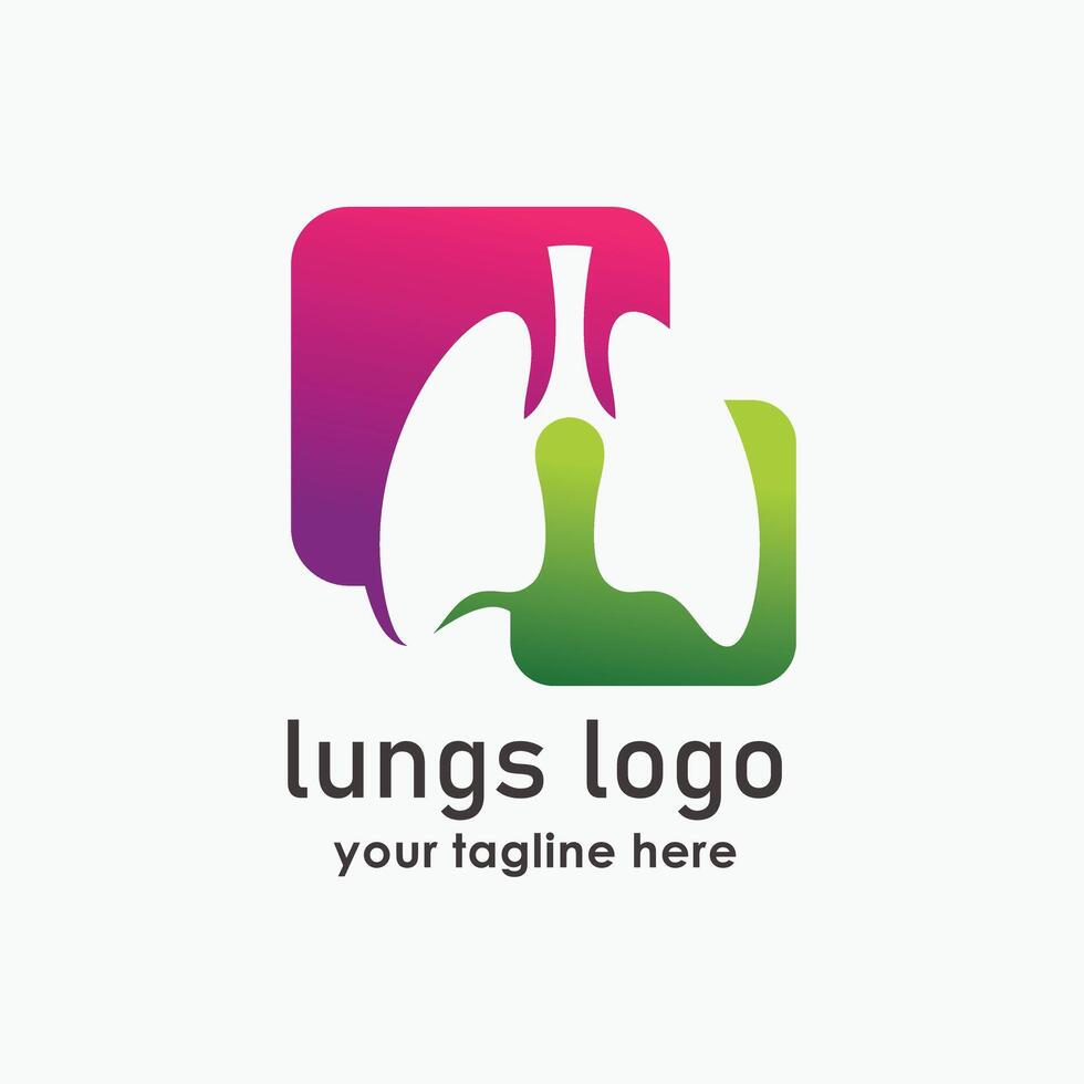 lung health logo design illustration, Lung Care Logo Designs , medical logo designs concept vector