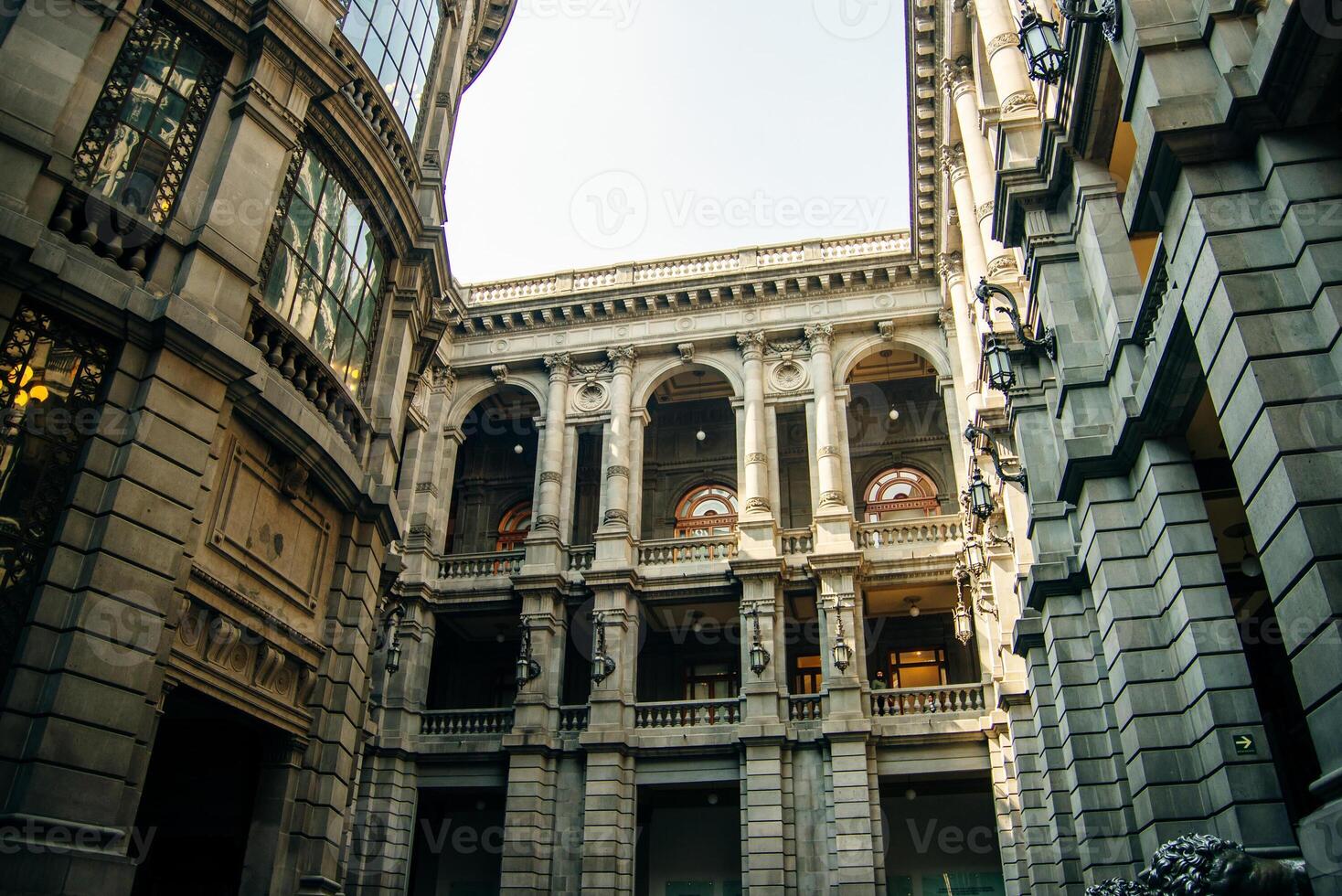 Mexico City, Mexico - sep 2022 Interior of Museo Nacional de Arte , MUNAL old Palace of Communications photo