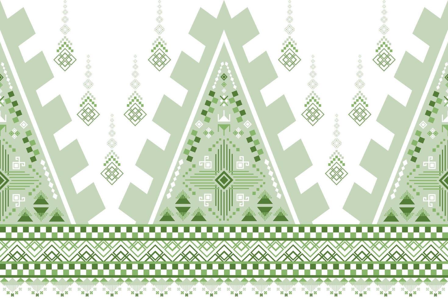 green geometric border vector
