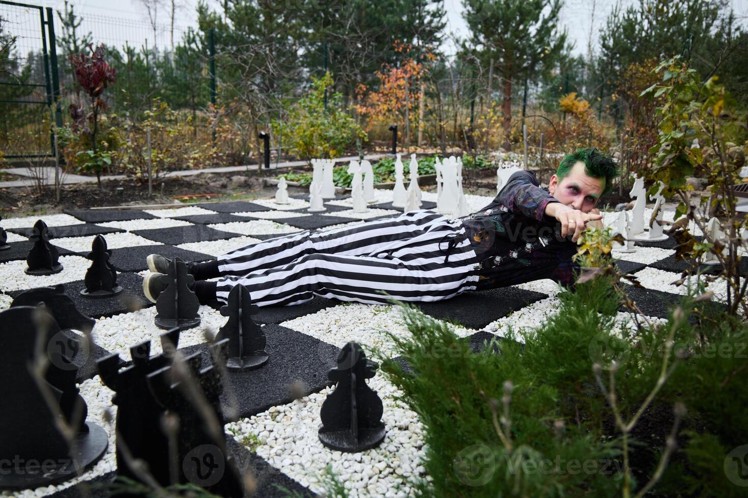 A Creative and Artistic Chess Themed Photoshoot Featuring Unique and Engaging Characters photo