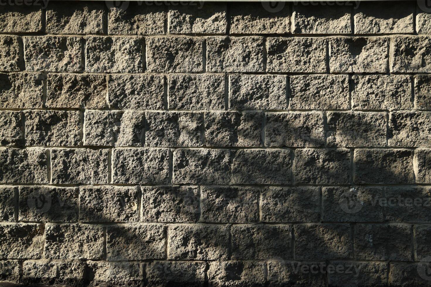 The intricate texture of a Stone Wall with Shadows conveys depth and beauty throughout the scene photo