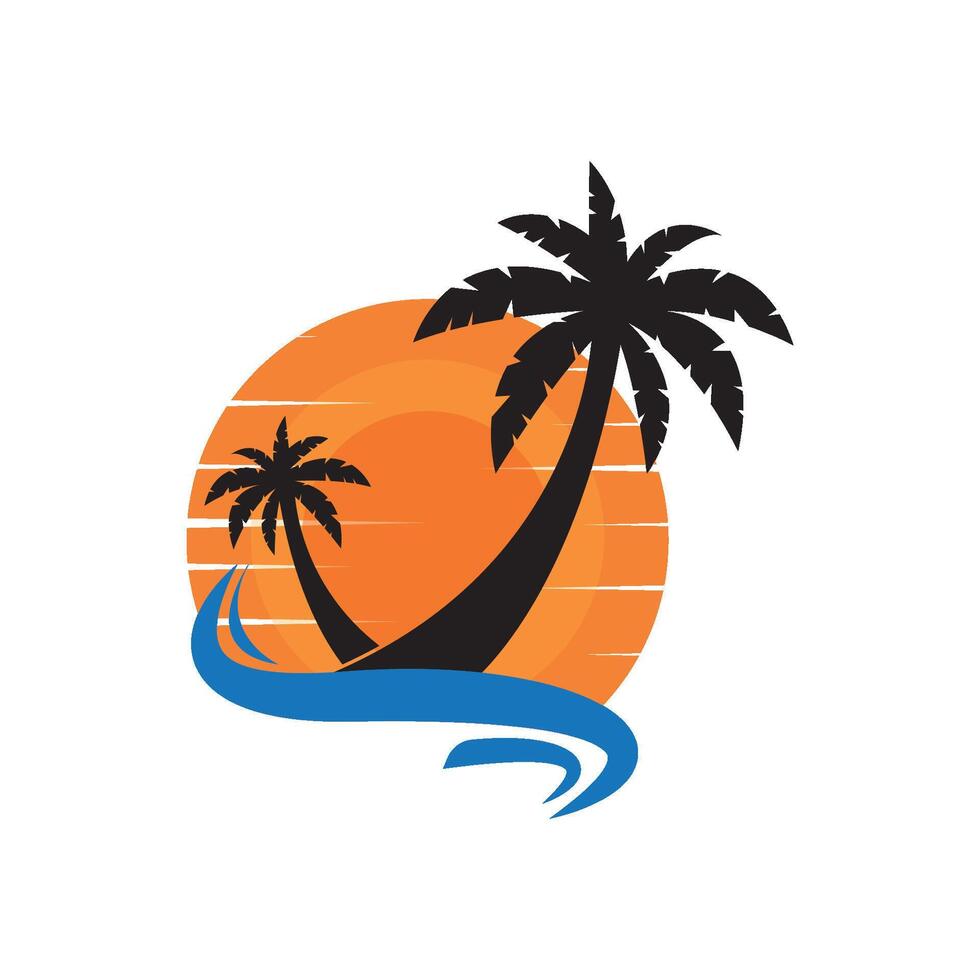 Beach Logos and Symbols design vector