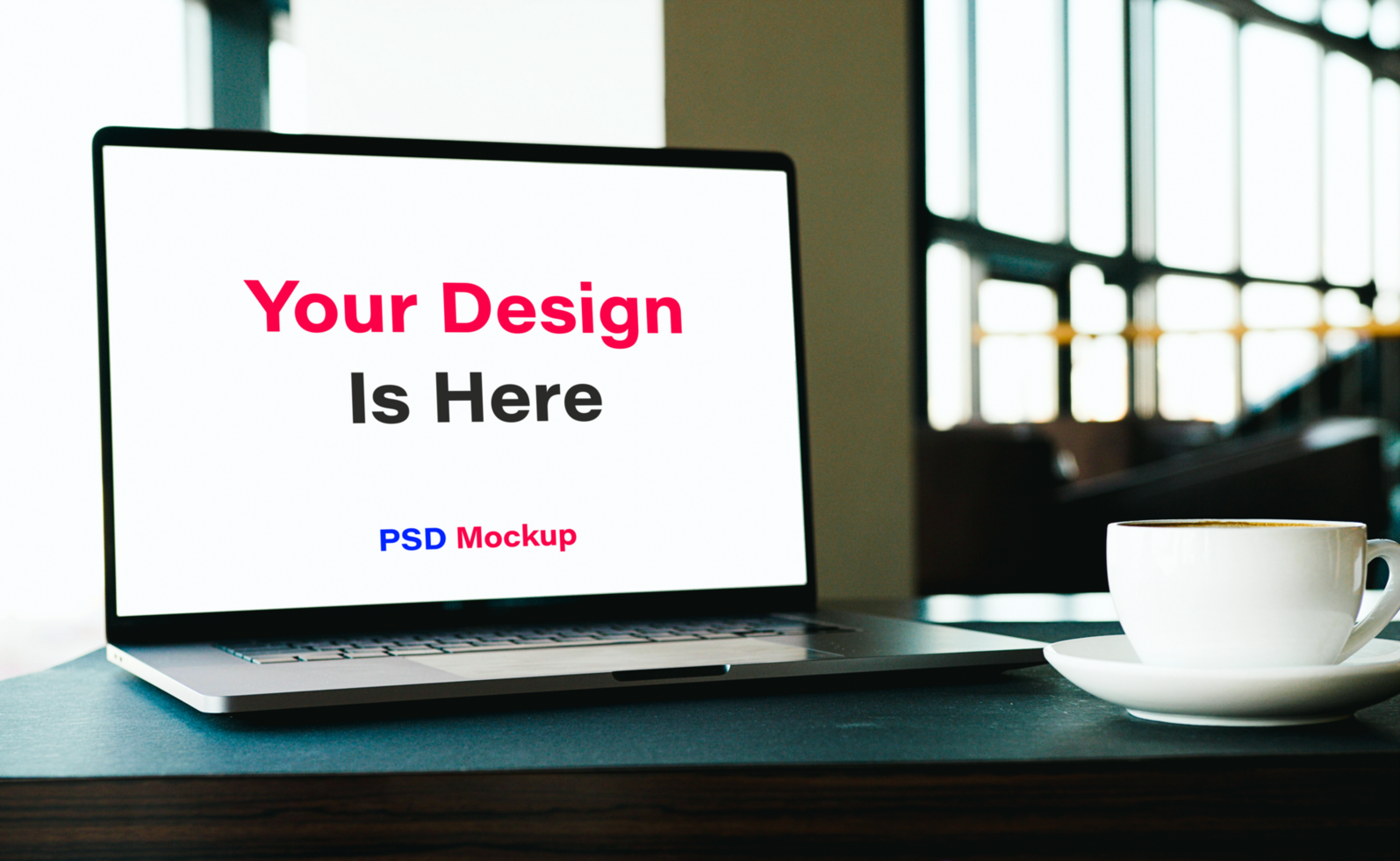 Responsive Website Design Laptop Mockup psd