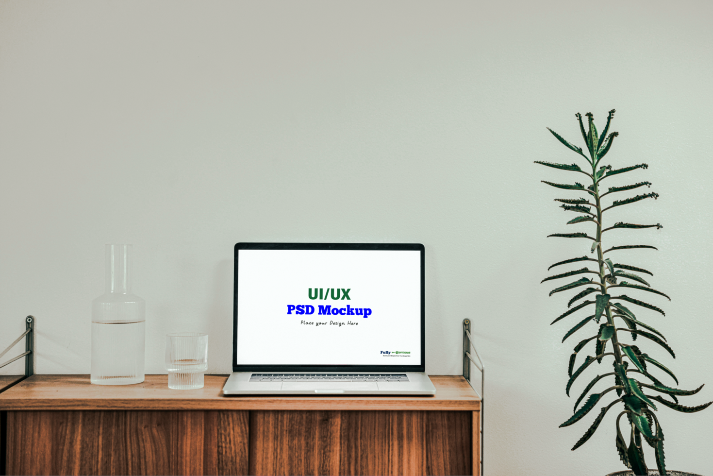 Digital Website Laptop Mockup psd