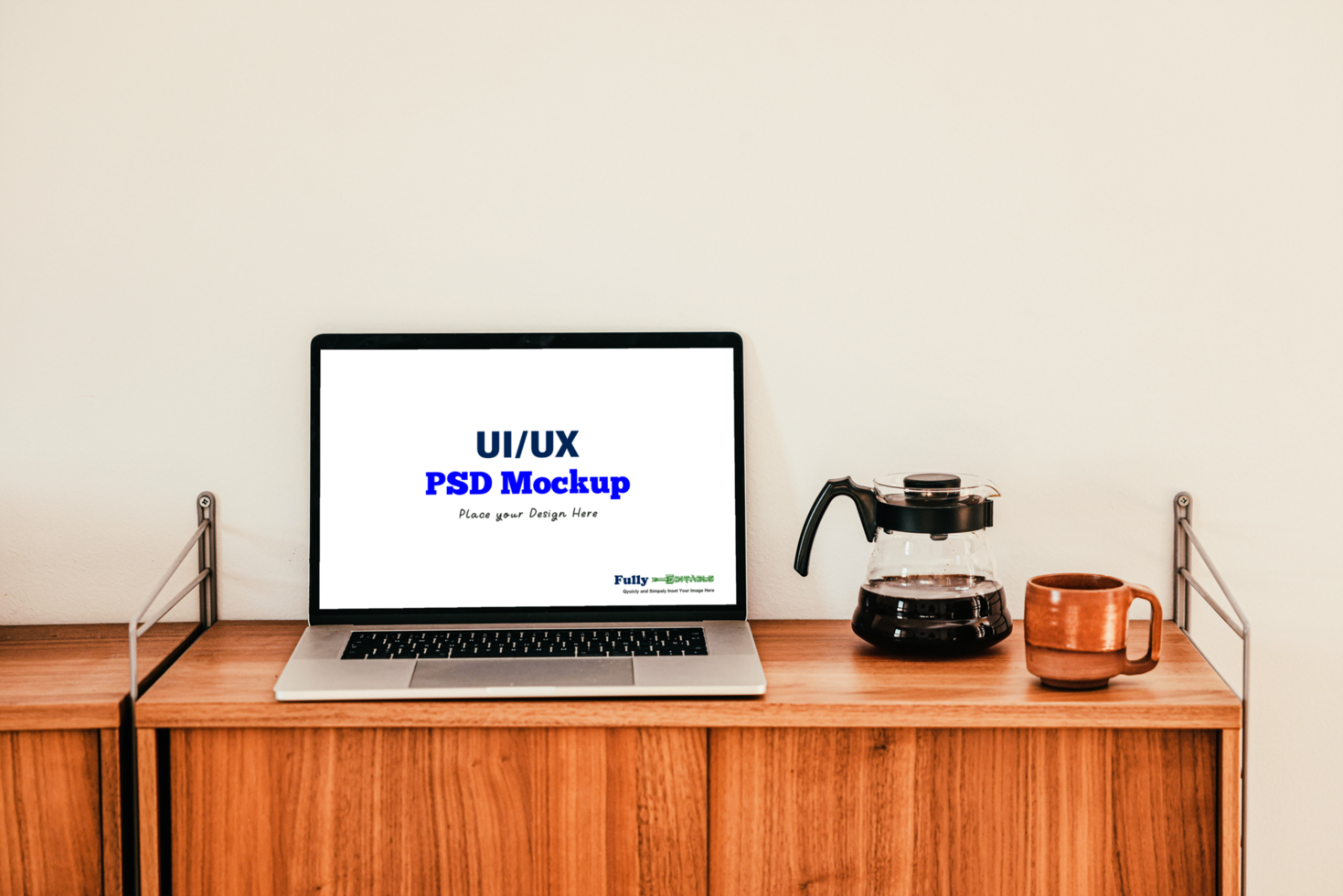 Laptop Screen Mockup Website Template psd