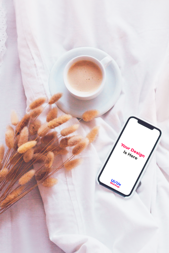 Mobile App Editable Phone Mockup psd