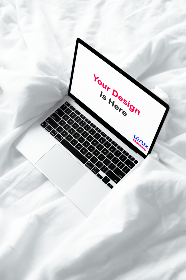 Realistic Laptop UI Mockup Web Design psd
