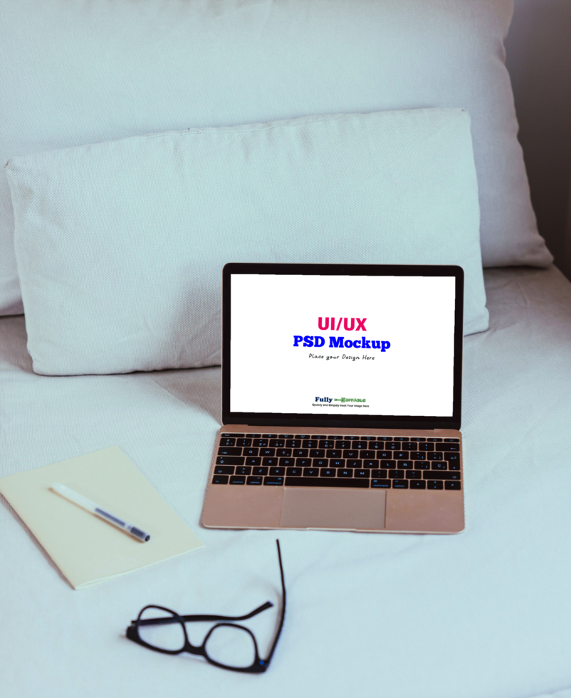 Laptop Mockup for Website Preview psd
