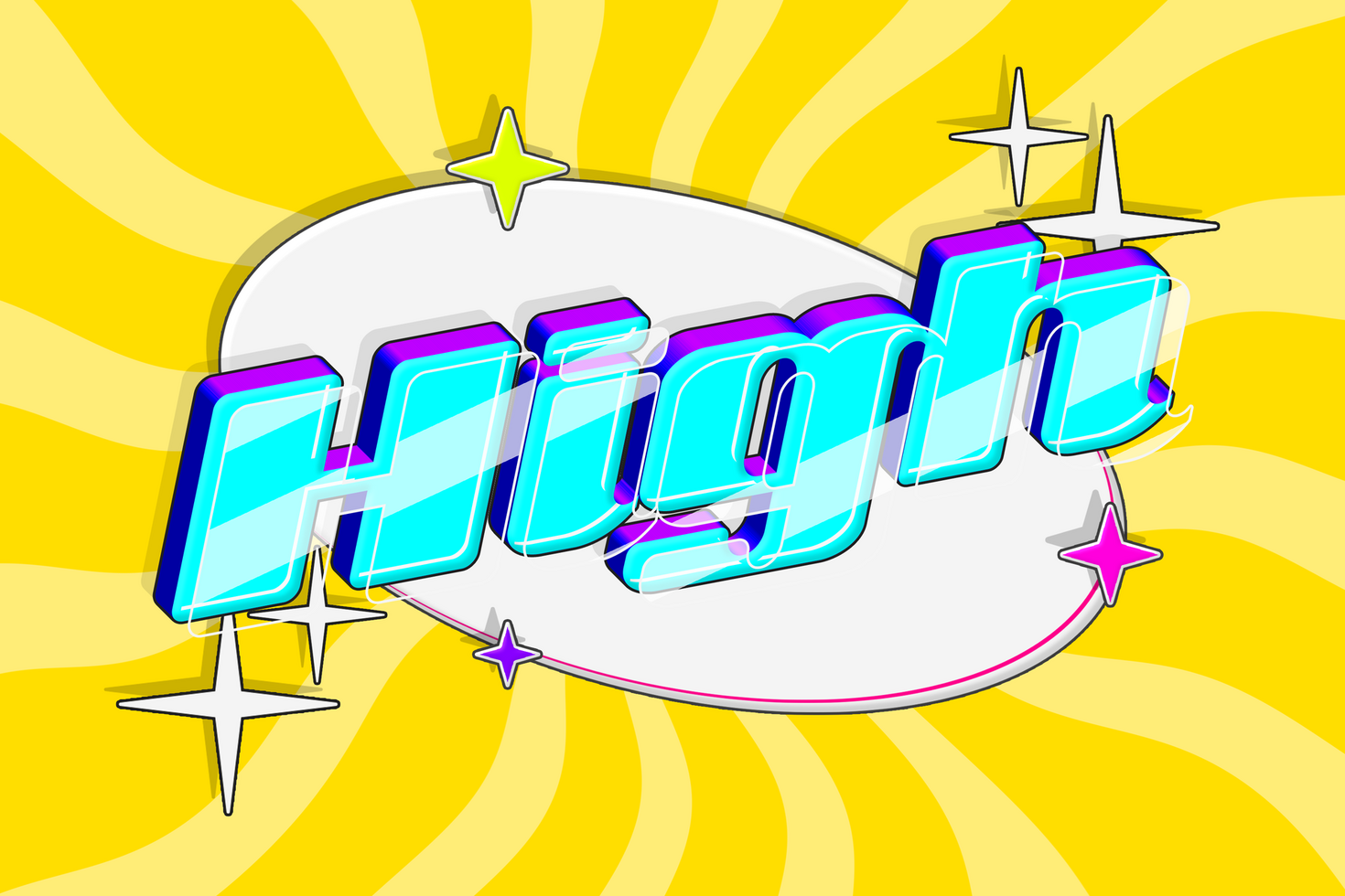 Playful 3D Text Effect psd