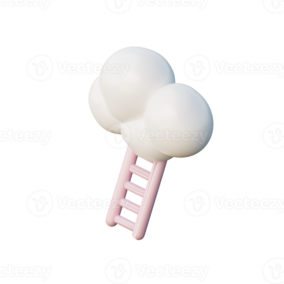 Cute 3D Career Icon Illustration Render png