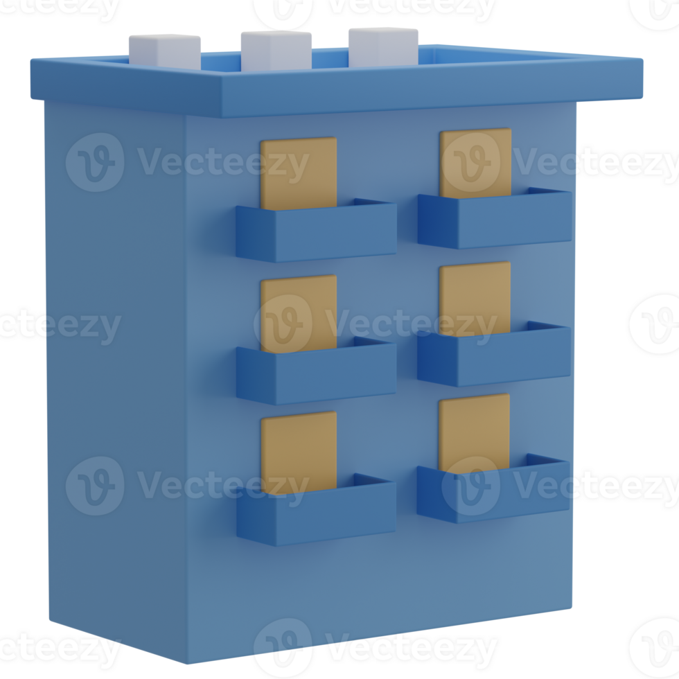 3D Apartment Illustration Icon Render png