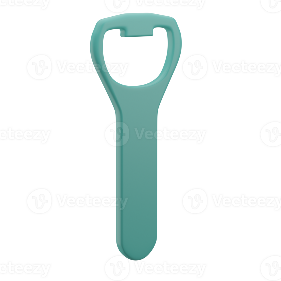 3D Bottle Opener Illustration Icon Render png