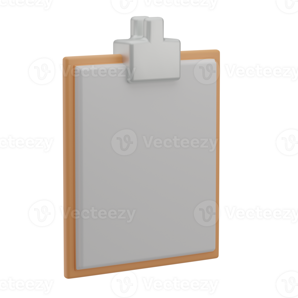 3D Clipboard Illustration Icon Render Isolated png