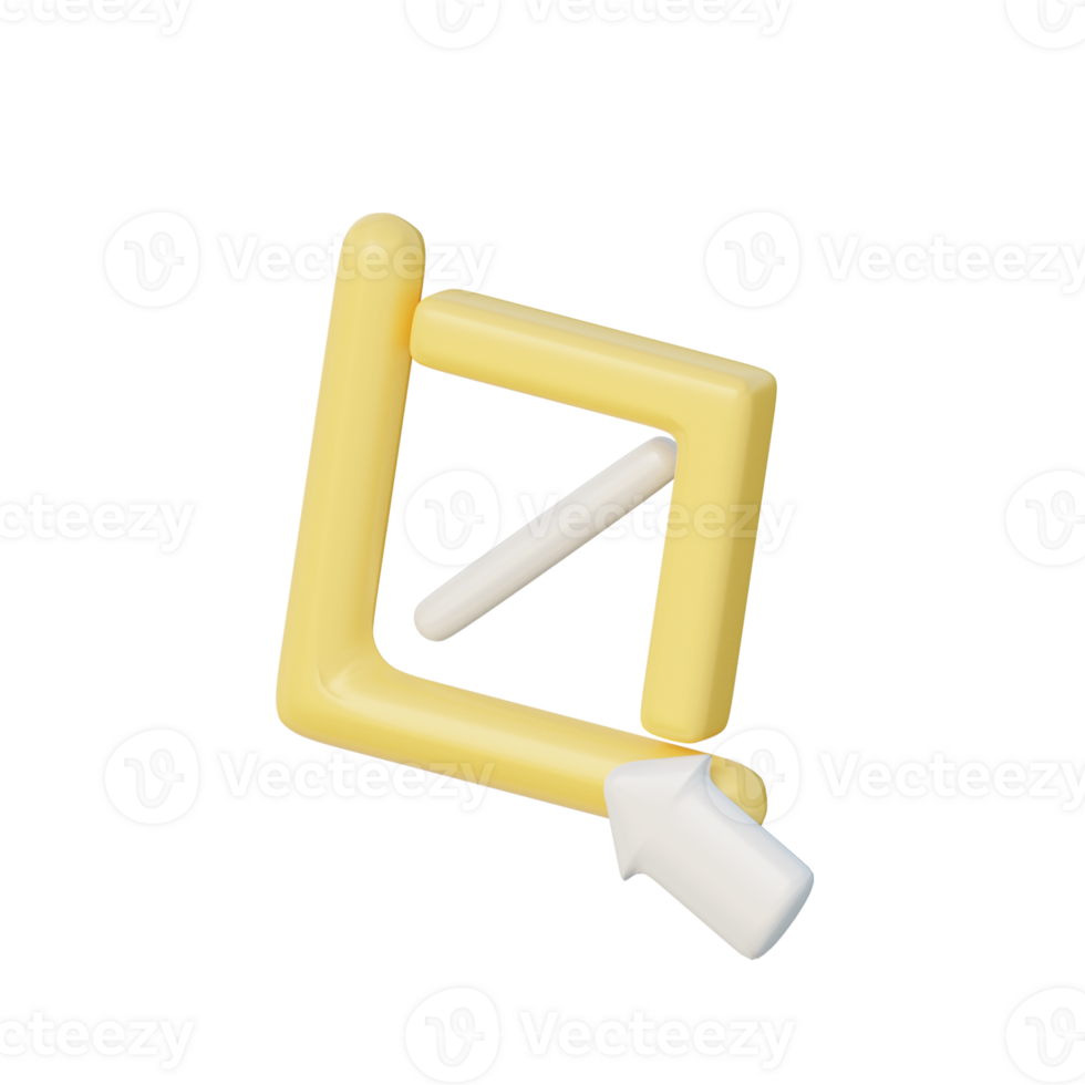 3D Crop Illustration Icon Render png