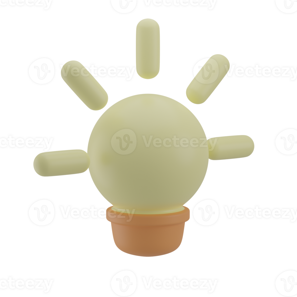 3D Creative Idea Illustration Icon Render png
