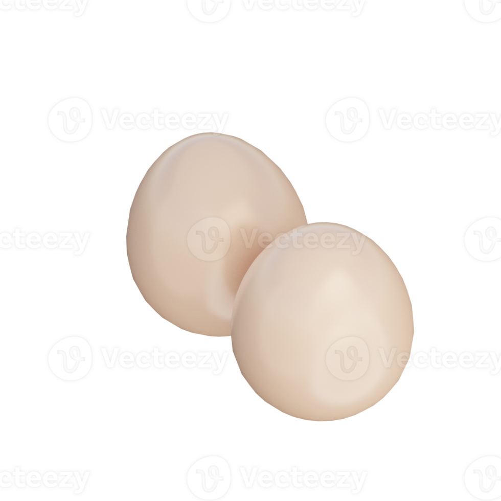 3D Eggs Illustration Icon Render png
