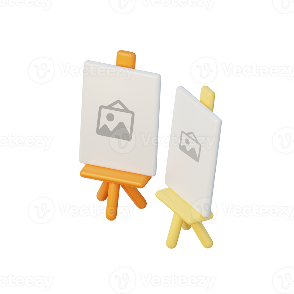 3D Gallery Illustration Icon Render png