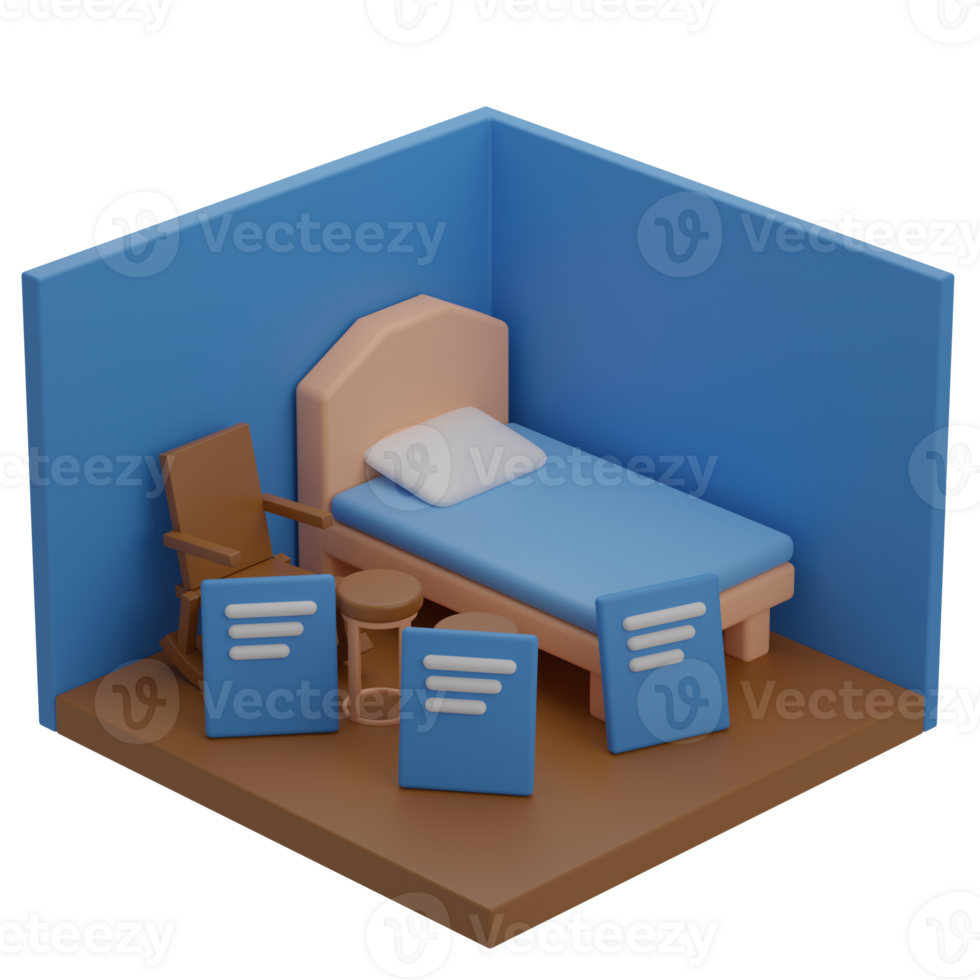 3D Furniture Store Illustration Icon Render png