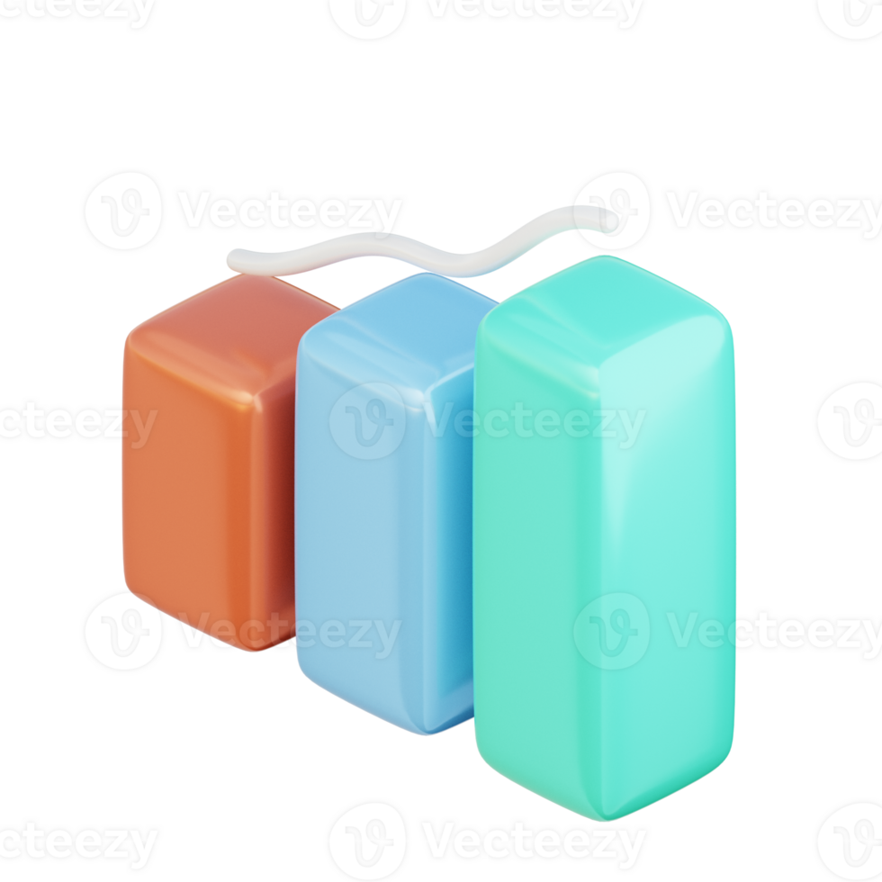 3D Graph Illustration Icon png