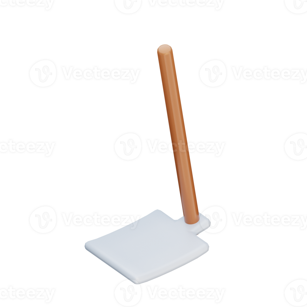 3D Hoe Illustration Icon Render png