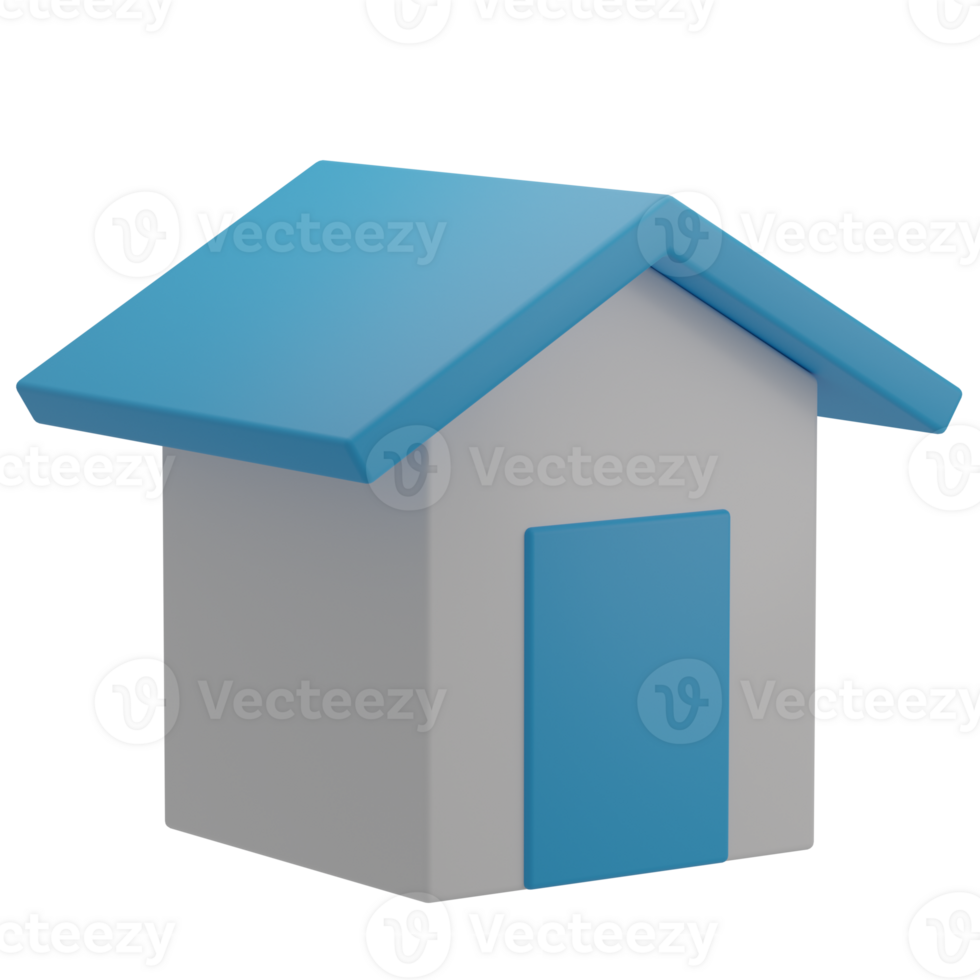 3D Home Illustration Icon Render png