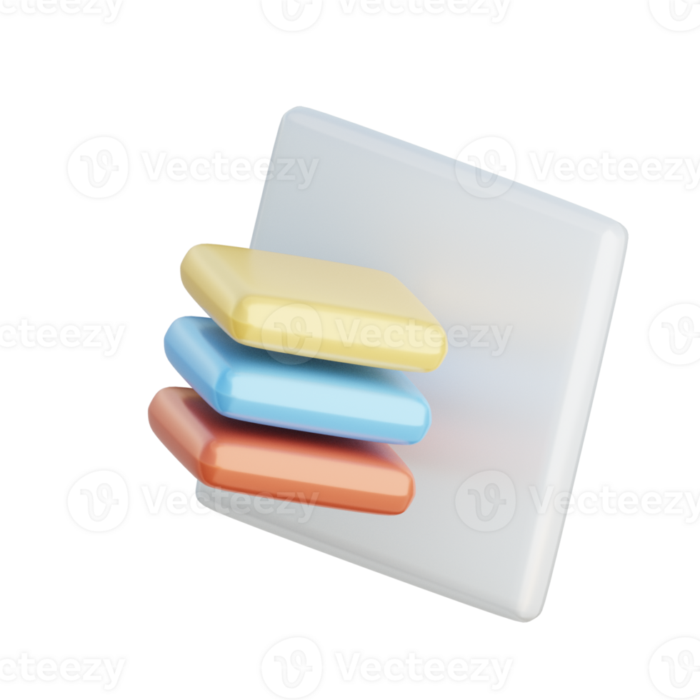 3D Layer Illustration Icon png