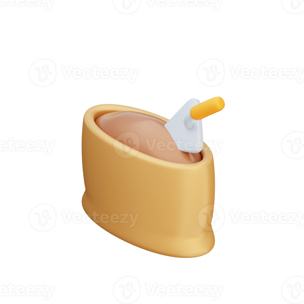 3D Manure Illustration Icon Render png
