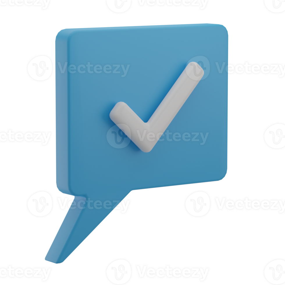 3D Message Sent Illustration Icon Render png
