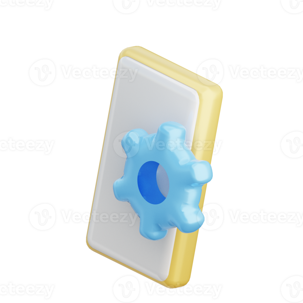3D Mobile Configuration Illustration Icon png
