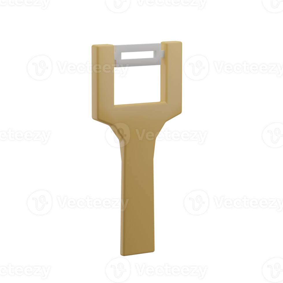 3D Peeler Illustration Icon Render png