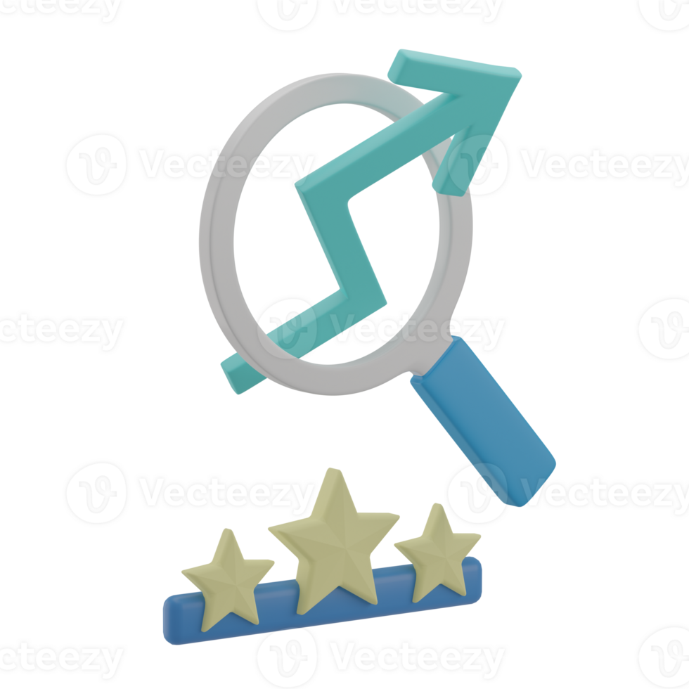 3D Perfect SEO Illustration Icon Render png