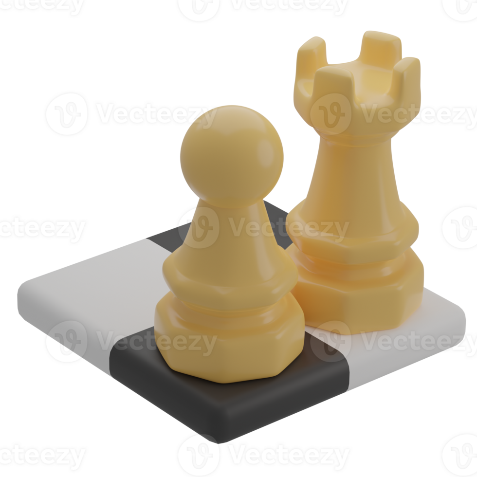 3D Planning Illustration Icon Illustrated With Chess png