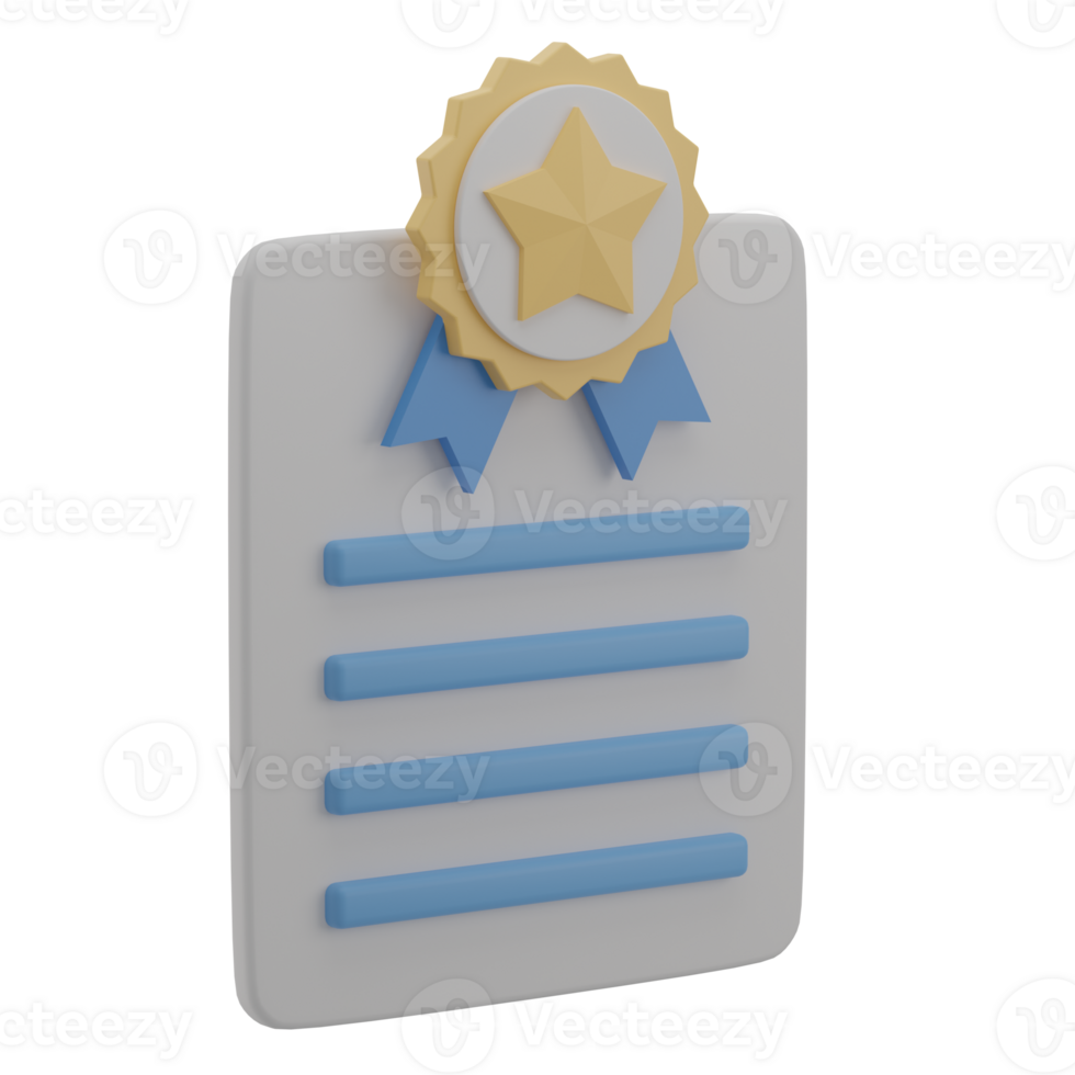 3D Quality Content Illustration Icon Render png
