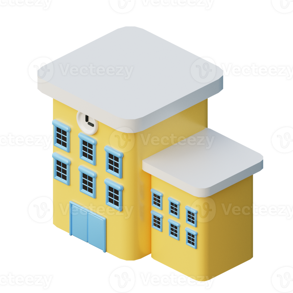 3D School Illustration Icon Isolated png