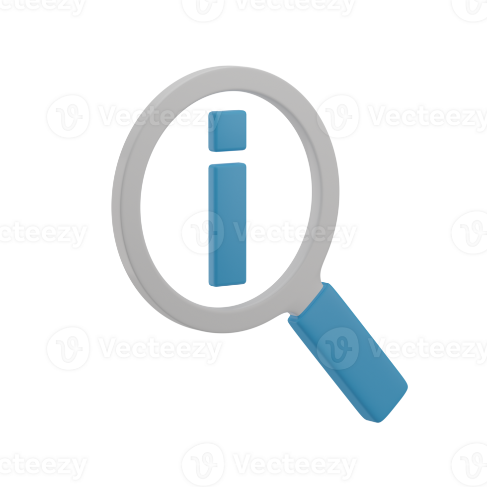 3D Search Engine Illustration Icon Render png