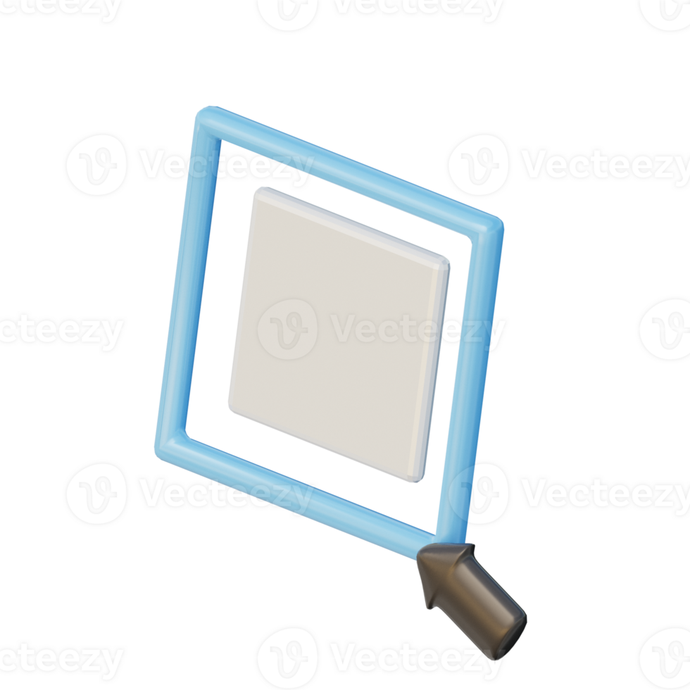 3D Selection Illustration Icon Render png