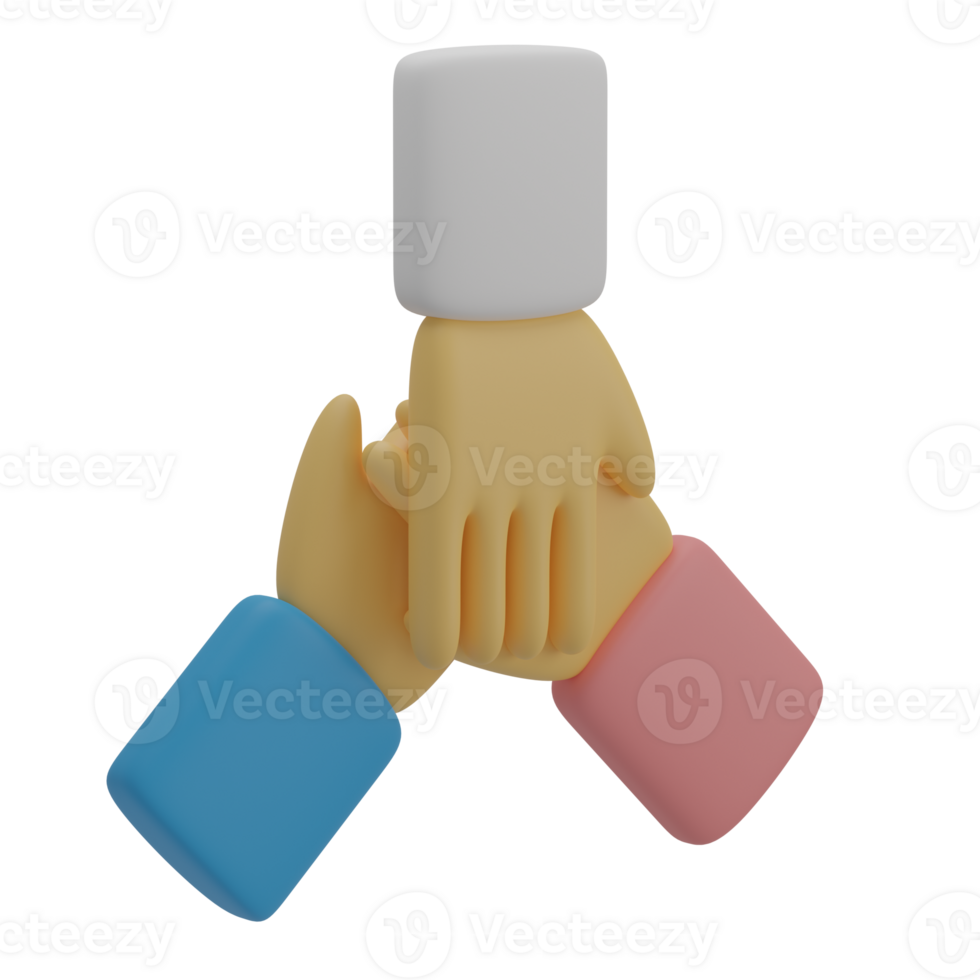 3D Teamwork Illustration Icon Isolated png