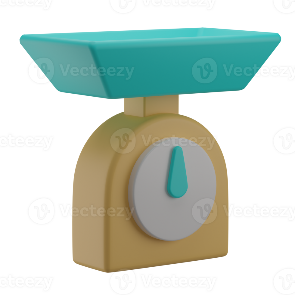 3D Weighting Tool Illustration Icon Render png