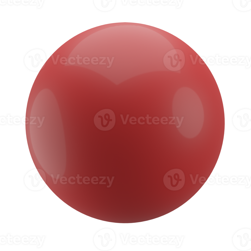 3D Pilates Ball Icon Render Illustration png