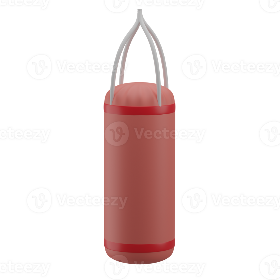 3D Punching Bag Icon Render Illustration png