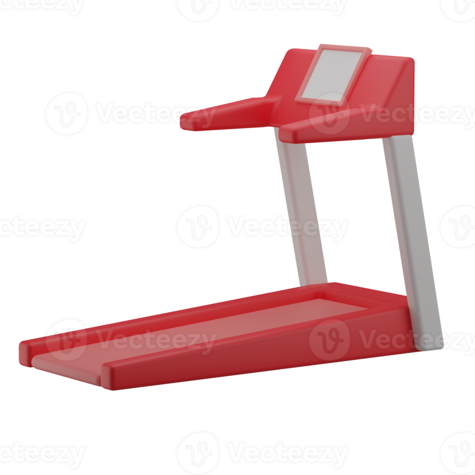 3D Treadmill Icon Render Illustration png