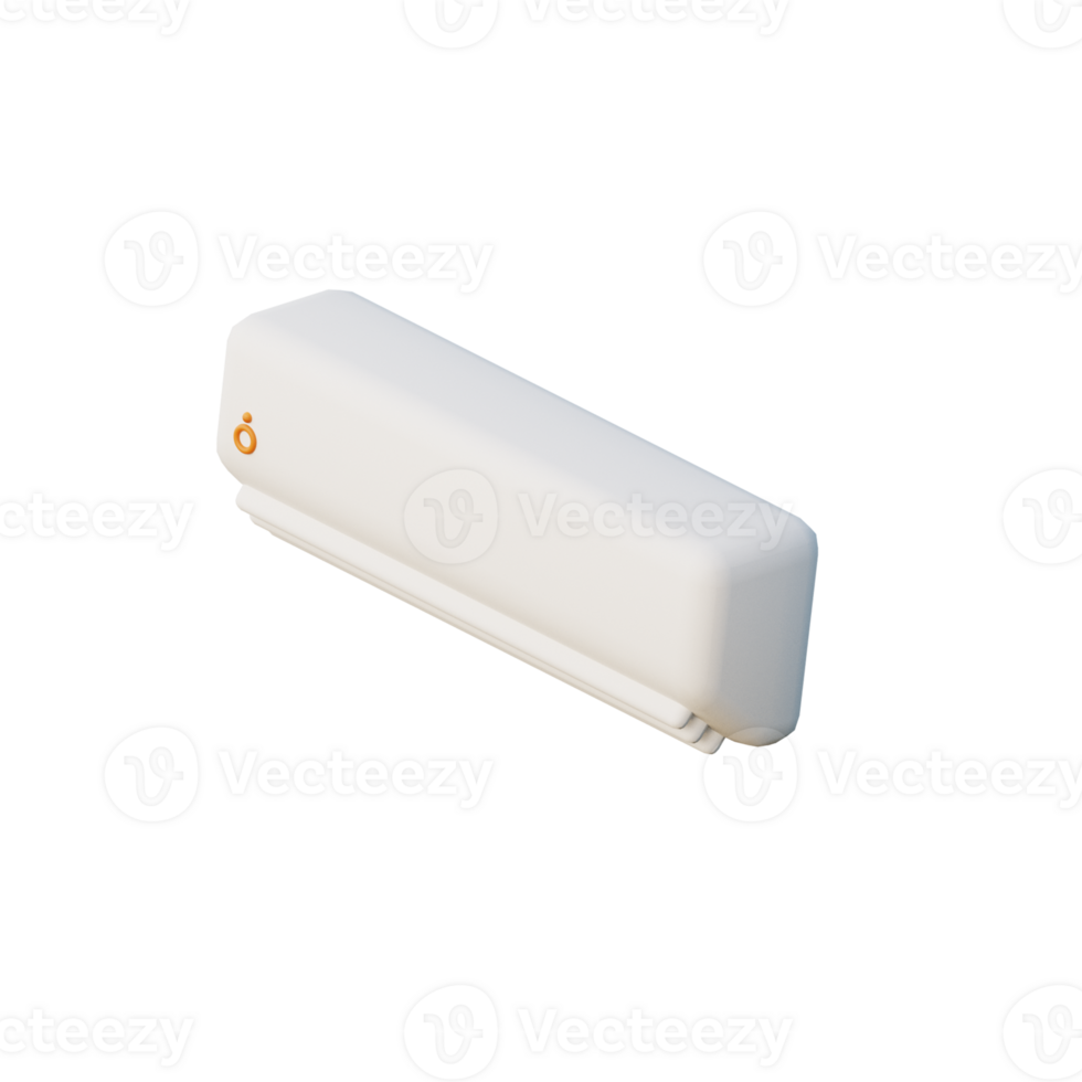 3D AC Icon Render Illustration png