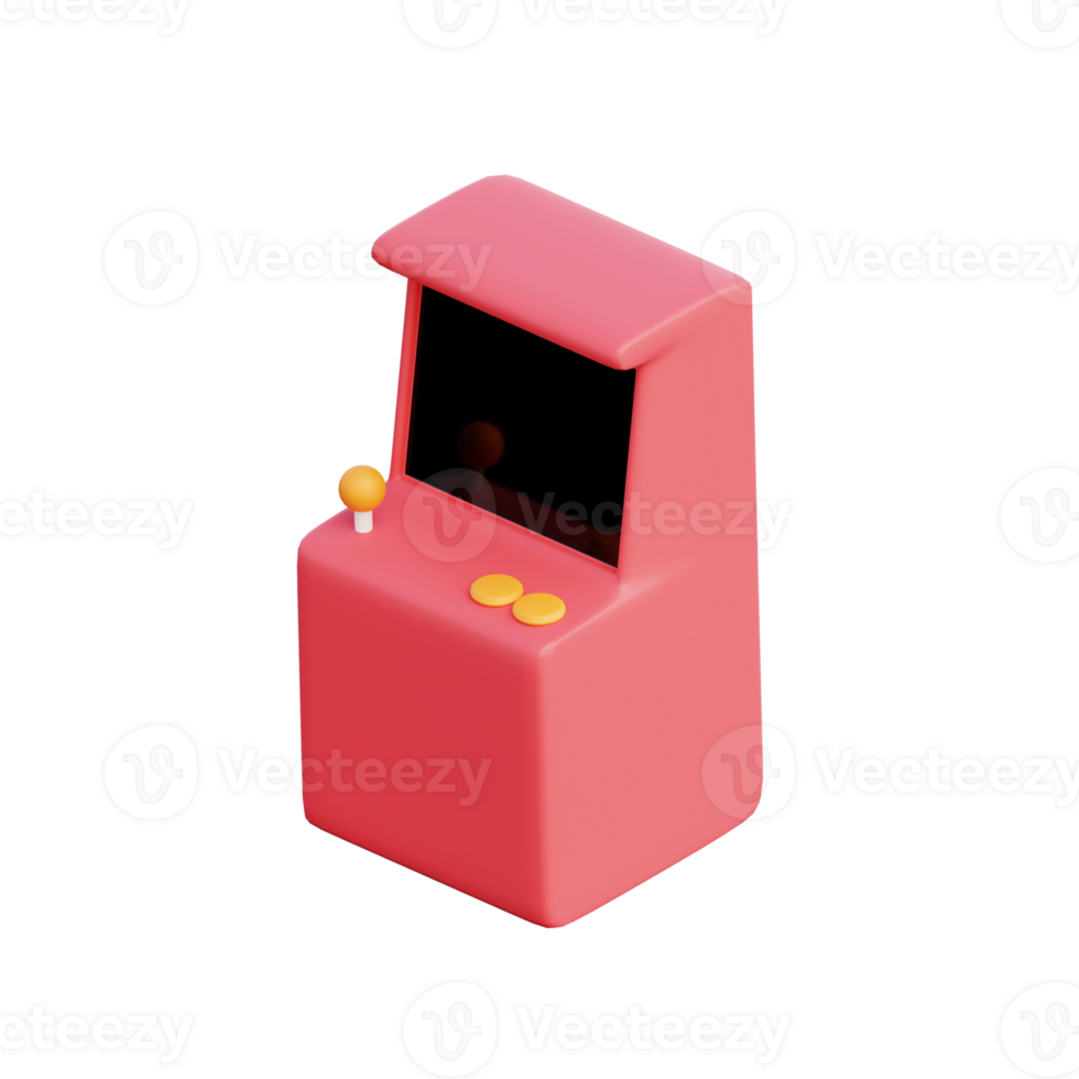 3D Arcade Game Icon Render Illustration png