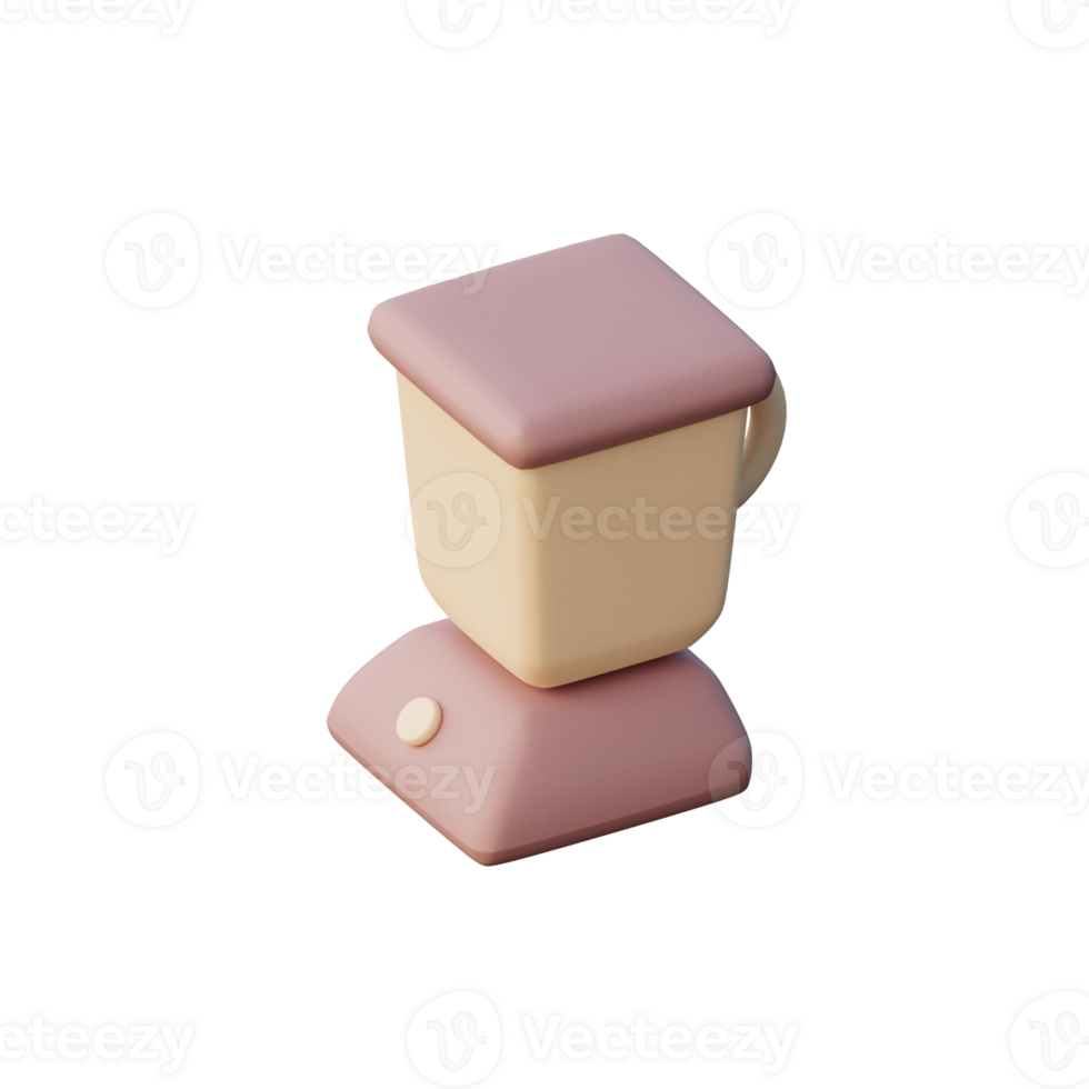 3D Blender Icon Render Illustration png